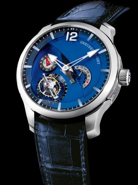 Greubel Forsey Tourbillon 24 Secondes Contemporain Platinum Blue Dial replica watch